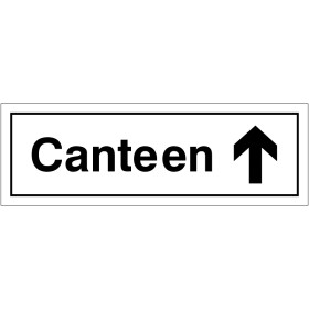 Canteen Arrow Up Door Sign