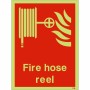 Glow in the Dark Fire Hose Reel Sign