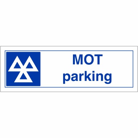 MOT Parking Sign