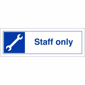 Staff Only Sign