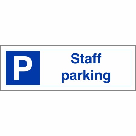 Staff Parking Sign