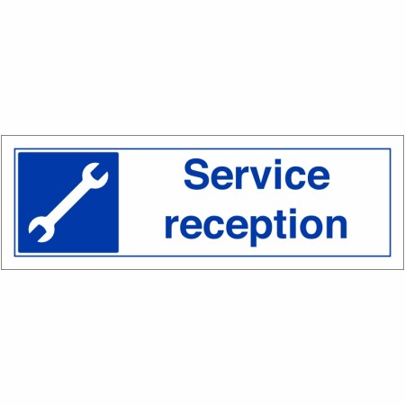 Service Reception Sign