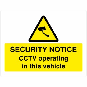 CCTV Security Notice Sign