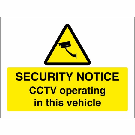 CCTV Security Notice Sign