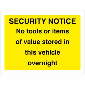 Security Notice Sign