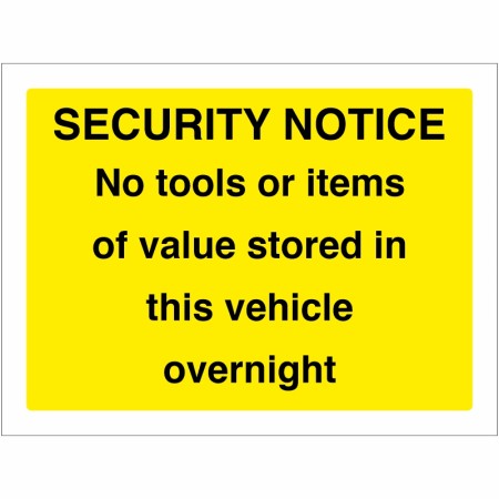 Security Notice Sign