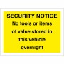 Security Notice Sign