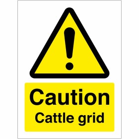 Caution Cattle Grid Sign