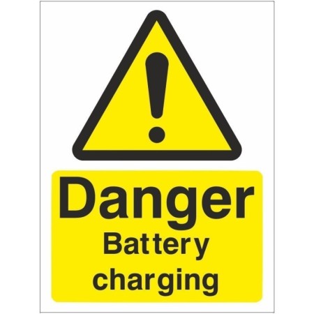 Danger Battery Charging warning safety sign