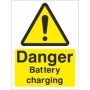 Danger Battery Charging warning safety sign