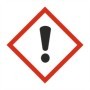 General hazard warning sign with exclamation mark symbol in red diamond