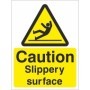 Caution Slippery Surface warning safety sign