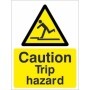 Caution Trip Hazard warning safety sign