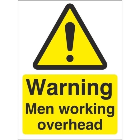 Warning Men Working Overhead safety warning sign