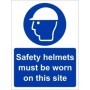 Safety Helmets Must Be Worn On This Site mandatory safety sign