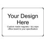 Custom design magnetic dry wipe board with personalised layout and text