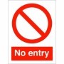 No Entry prohibition safety sign