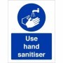 Use hand sanitiser mandatory hygiene sign