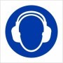 Ear protection symbol mandatory PPE safety sign