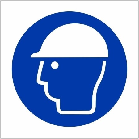 Hard hat symbol mandatory PPE safety sign