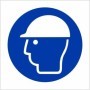Hard hat symbol mandatory PPE safety sign