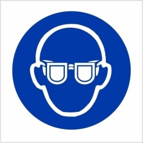 Eye protection symbol mandatory PPE safety sign