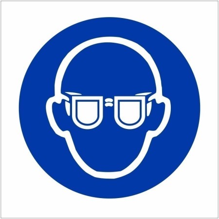 Eye protection symbol mandatory PPE safety sign