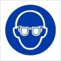 Eye protection symbol mandatory PPE safety sign