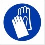 Hand protection symbol mandatory PPE safety sign