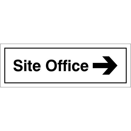 Site Office arrow right door sign
