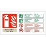 Chwistrell Ewyn Foam Spray bilingual fire extinguisher ID sign