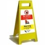 Caution Paslode Nail Gun In Use Free Standing Custom Sign | Safety Signs UK
