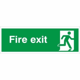 Fire Exit Running Man Right Sign | Safety Signs UK