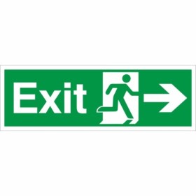 Exit Arrow Right Sign | Safety Signs UK