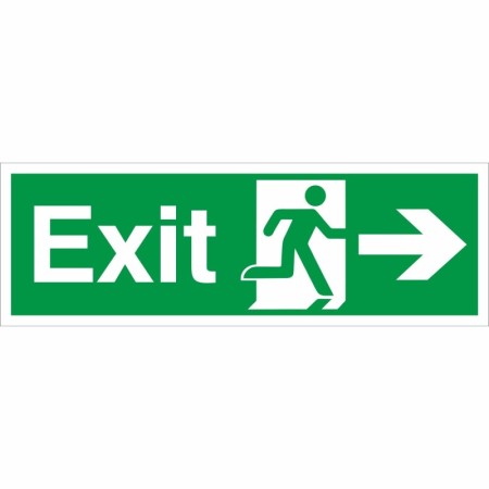 Exit Arrow Right Sign | Safety Signs UK