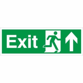 Exit Arrow Up emergency exit safety sign with upward directional arrow