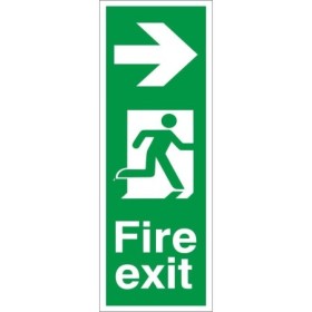 Fire Exit Arrow Right emergency exit directional safety sign