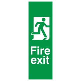 Fire Exit Running Man Right Sign with running man symbol