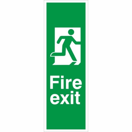 Fire Exit Running Man Right Sign with running man symbol
