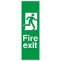 Fire Exit Running Man Right Sign with running man symbol