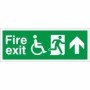 Refuge Fire Exit Up emergency safety sign