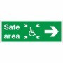 Safe Area Right Refuge emergency safety sign
