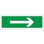 Arrow Right First Aid safety sign with right directional arrow on green background