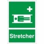 Stretcher first aid safety sign