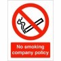 No Smoking Company Policy prohibition sign