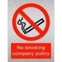 No Smoking Company Policy Sign | Safety Signs UK