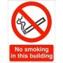 No Smoking In This Building prohibition sign
