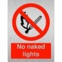 No Naked Light Sign | Safety Signs UK