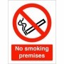 No smoking premises prohibition sign