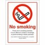 No smoking these are no smoking premises safety sign
